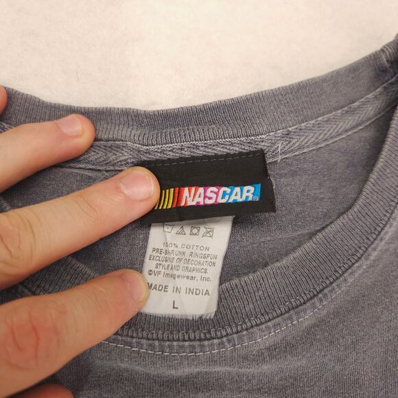 NASCAR Lowes Team Racing 48 Graphic Short Sleeve Racing T Shirt Mens Size L Gray - Picture 3 of 10